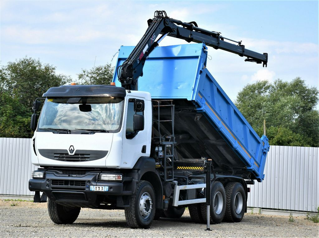 Renault KERAX 370 DXI* HIAB 122B-3 HIDUO/FUNK * 6x4 - Xe ben, Xe cẩu tự hành: hình 1 Renault KERAX 370 DXI* HIAB 122B-3 HIDUO/FUNK * 6x4 - Xe ben, Xe cẩu tự hành: hình 1