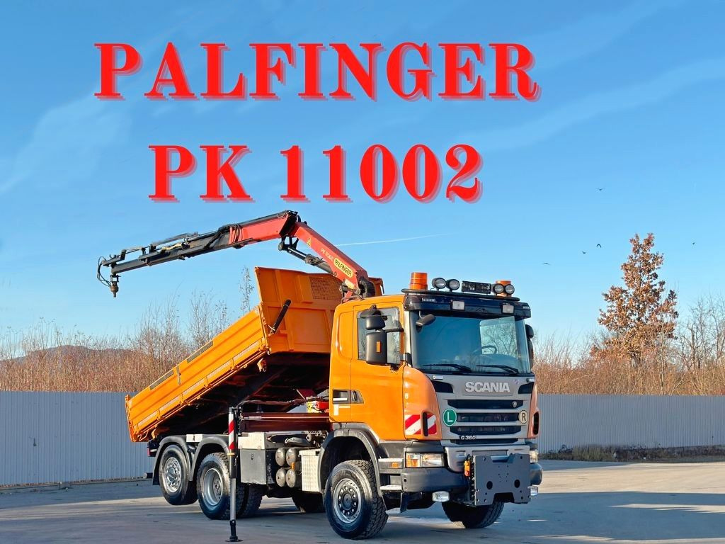 Scania G 360 * KIPPER 4,60m * PALFINGER PK 11002/ 6x4 - Xe cẩu tự hành: hình 1 Scania G 360 * KIPPER 4,60m * PALFINGER PK 11002/ 6x4 - Xe cẩu tự hành: hình 1