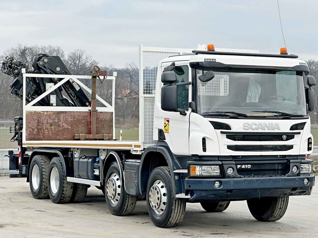 Scania P 410*PLATFORM 7,00m*HIAB 244 E-5 HIPRO+FUNK/8x4 - Xe cẩu tự hành, Xe tải thùng lửng/ Phẳng: hình 3 Scania P 410*PLATFORM 7,00m*HIAB 244 E-5 HIPRO+FUNK/8x4 - Xe cẩu tự hành, Xe tải thùng lửng/ Phẳng: hình 3