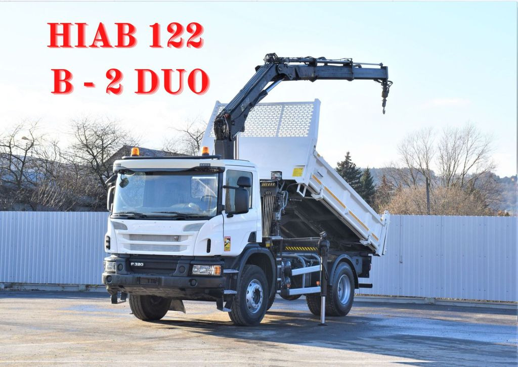 Scania P320 Kipper 3,90m *BORDMATIC*HIAB 122B-2DUO* TOP - Xe ben, Xe cẩu tự hành: hình 1 Scania P320 Kipper 3,90m *BORDMATIC*HIAB 122B-2DUO* TOP - Xe ben, Xe cẩu tự hành: hình 1