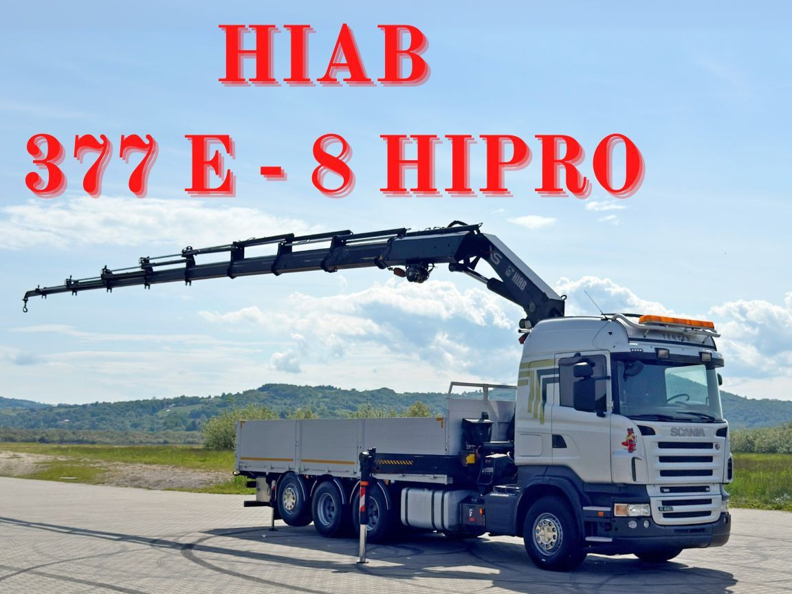 Scania R480 PRITSCHE 6,85m *HIAB 377 E-8 HIPRO/FUNK*8x4 - Xe cẩu tự hành: hình 1 Scania R480 PRITSCHE 6,85m *HIAB 377 E-8 HIPRO/FUNK*8x4 - Xe cẩu tự hành: hình 1