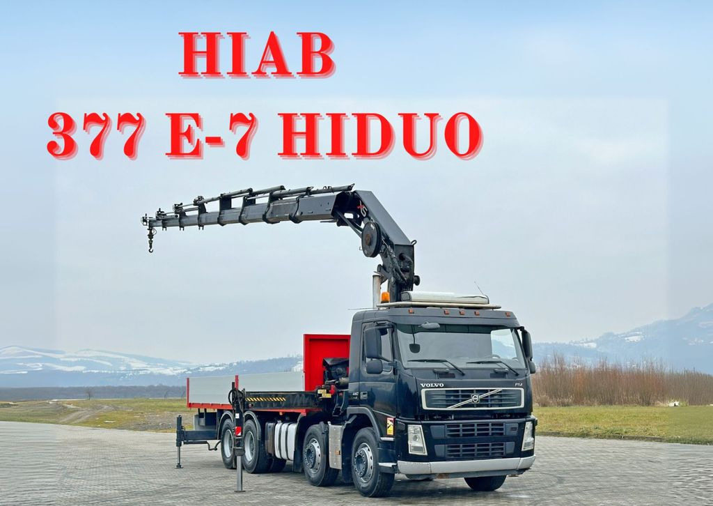 Volvo FM 440* HIAB 377 E-7 HIDUO + FUNK / 8x4 - Xe tải thùng lửng/ Phẳng, Xe cẩu tự hành: hình 1 Volvo FM 440* HIAB 377 E-7 HIDUO + FUNK / 8x4 - Xe tải thùng lửng/ Phẳng, Xe cẩu tự hành: hình 1