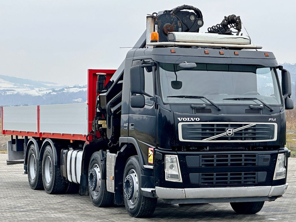 Volvo FM 440* HIAB 377 E-7 HIDUO + FUNK / 8x4 - Xe tải thùng lửng/ Phẳng, Xe cẩu tự hành: hình 3 Volvo FM 440* HIAB 377 E-7 HIDUO + FUNK / 8x4 - Xe tải thùng lửng/ Phẳng, Xe cẩu tự hành: hình 3