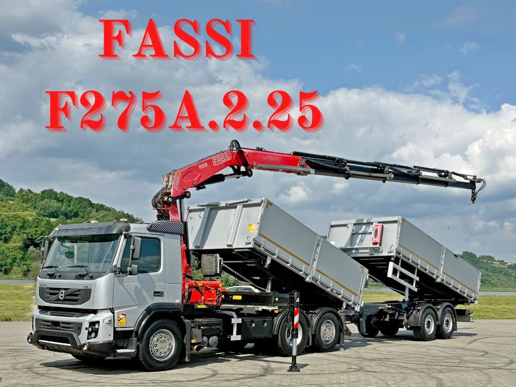 Volvo FMX 420* FASSI F275.2.25 + FUNK + Anhänger / TOP - Xe ben, Xe cẩu tự hành: hình 1 Volvo FMX 420* FASSI F275.2.25 + FUNK + Anhänger / TOP - Xe ben, Xe cẩu tự hành: hình 1