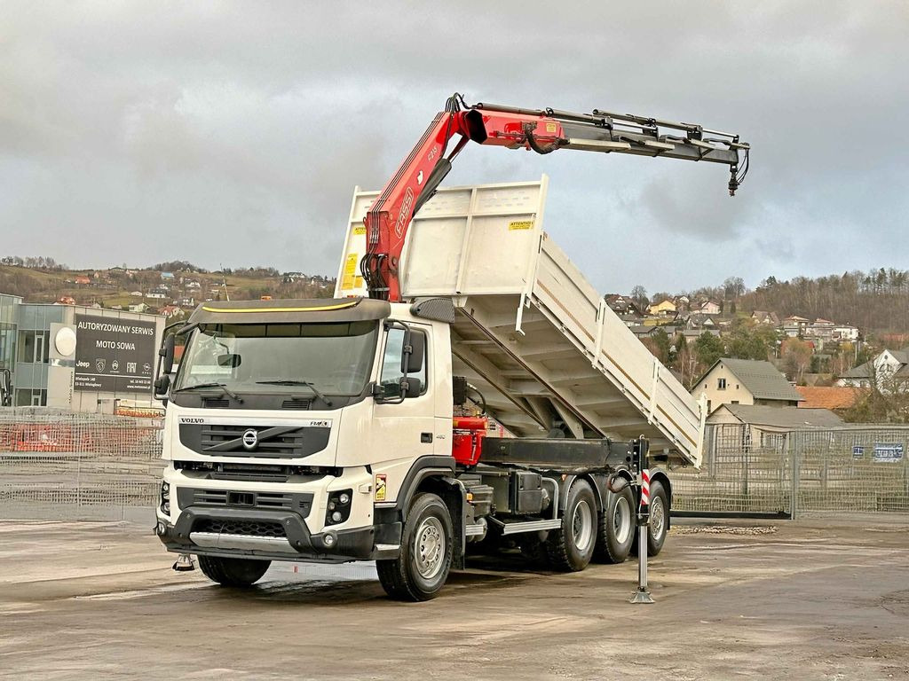 Volvo FMX 450 Kipper 6,50m*FASSI F215A.0.24 + FUNK*8x4 - Xe ben: hình 2 Volvo FMX 450 Kipper 6,50m*FASSI F215A.0.24 + FUNK*8x4 - Xe ben: hình 2