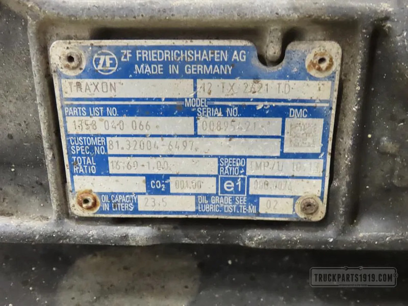 MAN 12TX2621TD IT3 Versnellingsbak Traxon 81.32004-6497 - Hộp số cho Xe tải: hình 3 MAN 12TX2621TD IT3 Versnellingsbak Traxon 81.32004-6497 - Hộp số cho Xe tải: hình 3