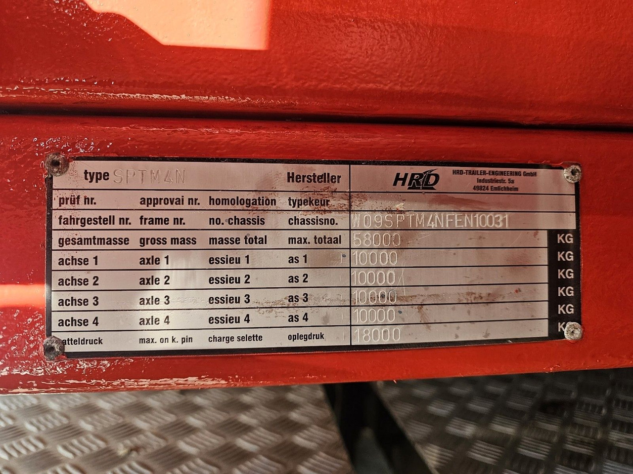 Sơ mi rơ moóc HRD SPTM4N Mega Teleskopisch: hình 20