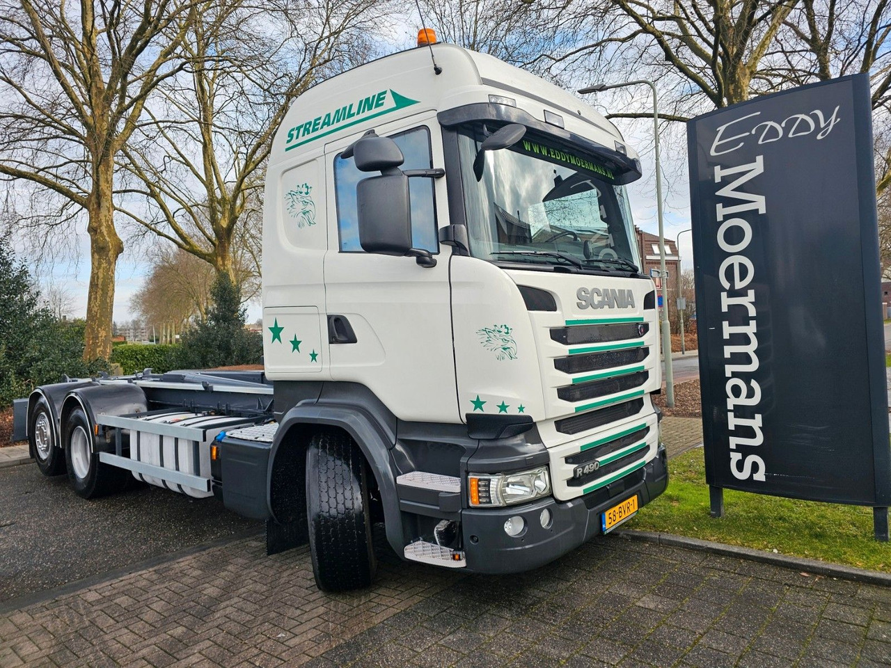 Scania R490 Highline Abrollkipper - Xe tải nâng móc: hình 1 Scania R490 Highline Abrollkipper - Xe tải nâng móc: hình 1
