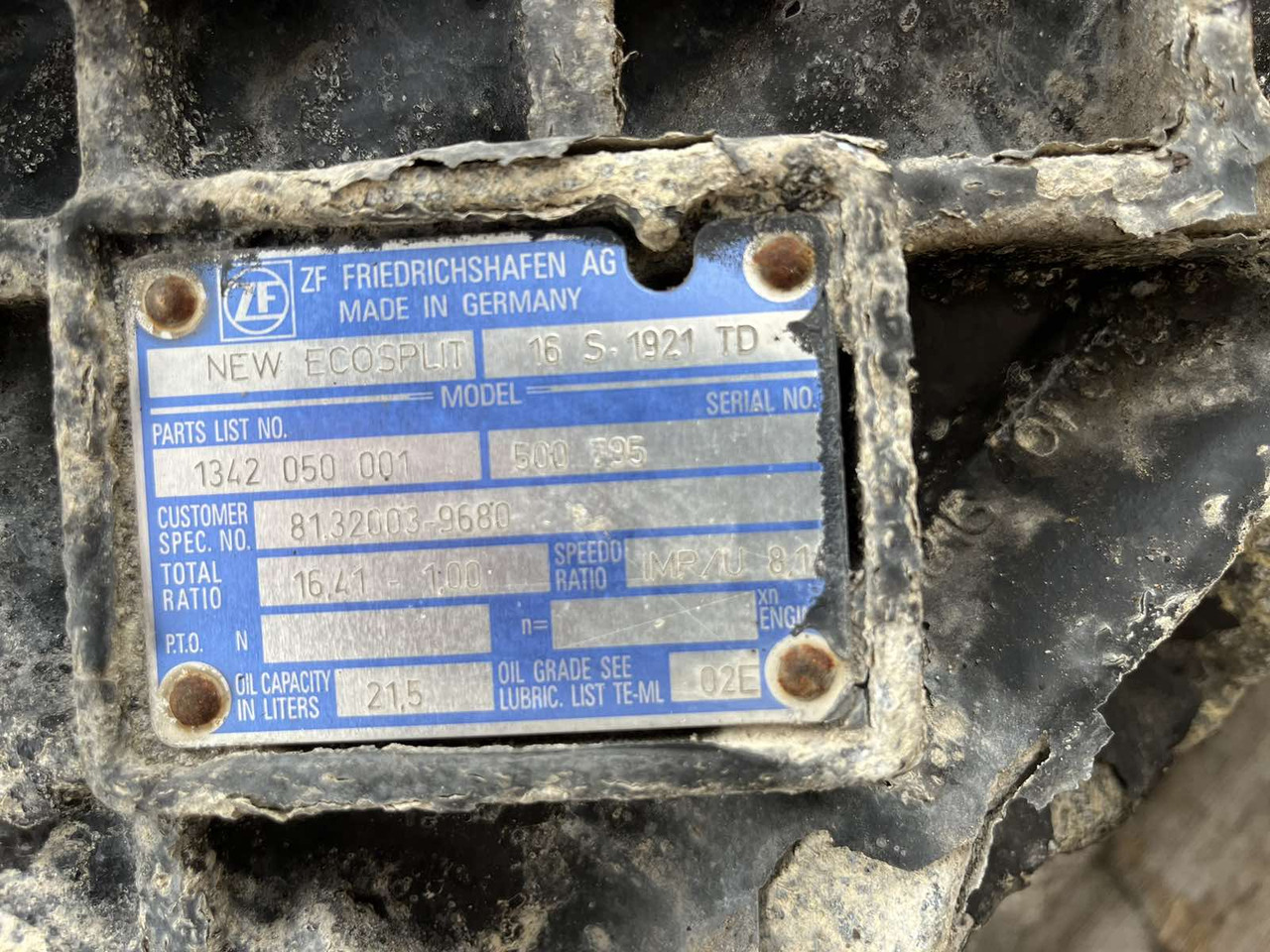 GEARBOX ZF 16S1921TD INTARDER MAN TGA - Hộp số và các bộ phận cho Xe tải: hình 4 GEARBOX ZF 16S1921TD INTARDER MAN TGA - Hộp số và các bộ phận cho Xe tải: hình 4