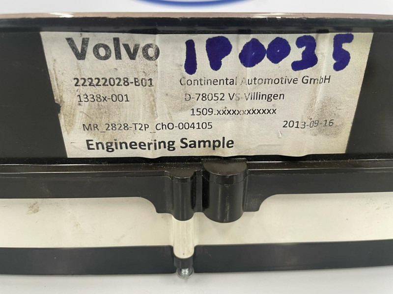 Volvo  - Bảng điều khiển: hình 2 Volvo  - Bảng điều khiển: hình 2