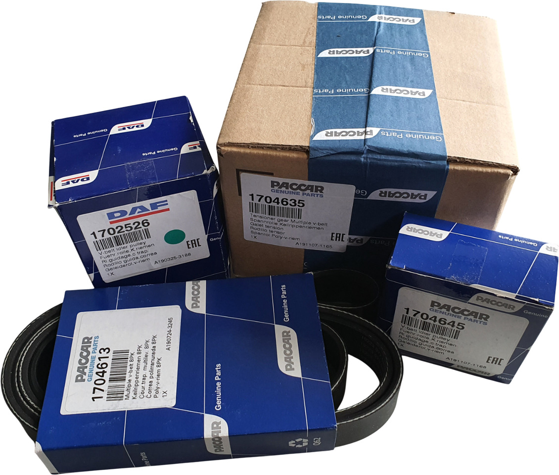 DAF SPANROL MET POLY-V RIEMSET 8-RIB (8PK) | 1706837 - Bi tăng dây curoa cho Xe tải: hình 1 DAF SPANROL MET POLY-V RIEMSET 8-RIB (8PK) | 1706837 - Bi tăng dây curoa cho Xe tải: hình 1