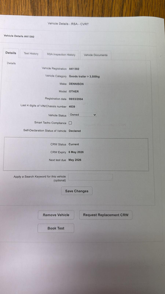 Sơ mi rơ moóc ben 2004 Dennison Tri-axle Bulk Tipping Trailer: hình 7