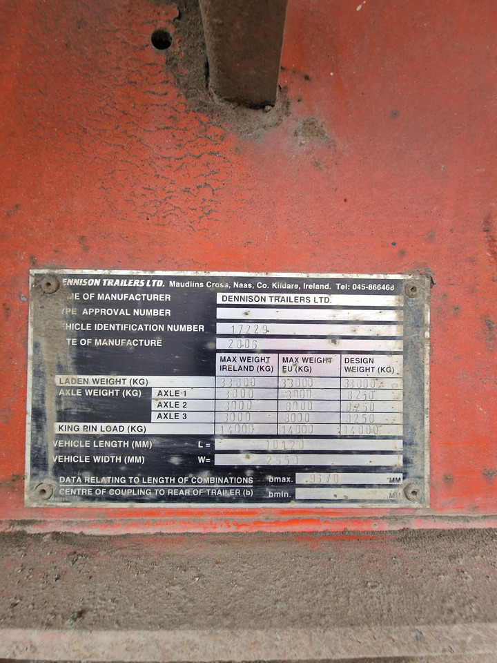 2006 Dennison Bulk Tipping Trailer - Sơ mi rơ moóc ben: hình 3 2006 Dennison Bulk Tipping Trailer - Sơ mi rơ moóc ben: hình 3