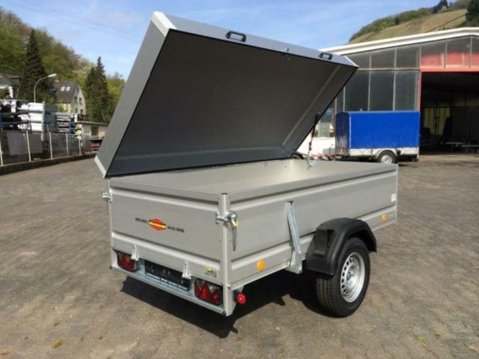 Rơ moóc xe hơi Böckmann TL-AL 2513/135 DB Anhänger mit Deckel zum abschliessen: hình 1
