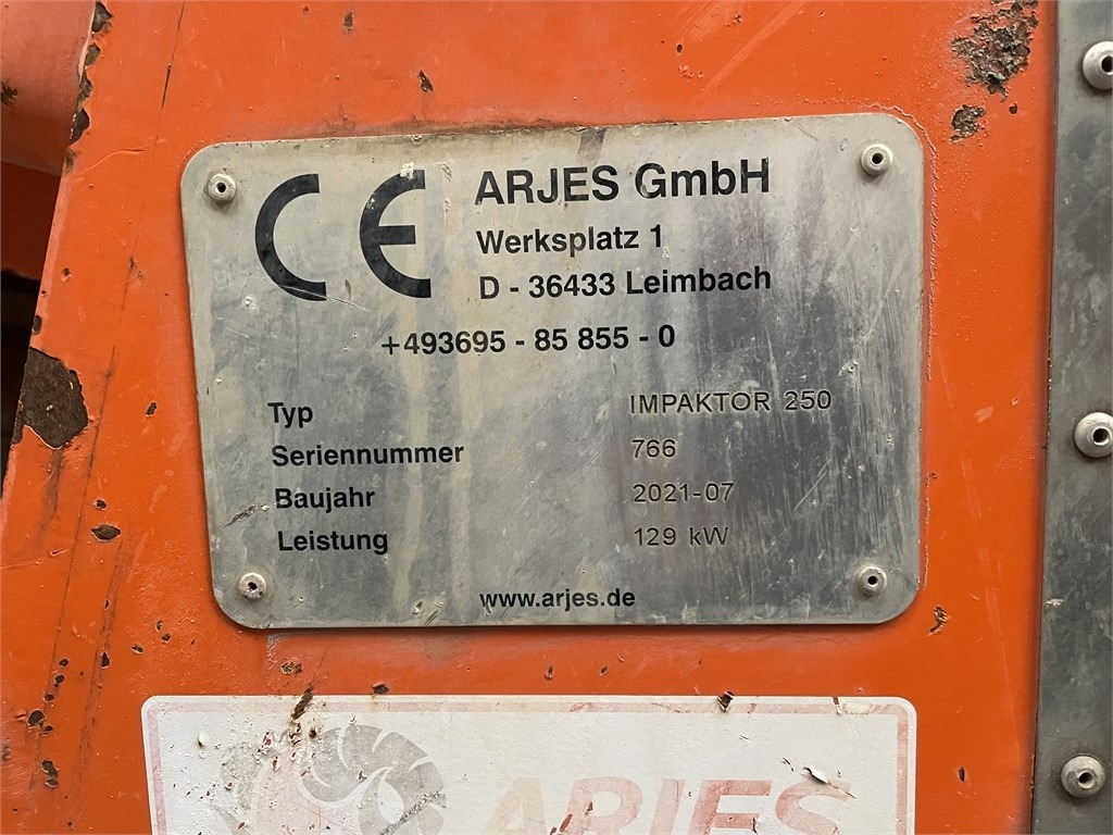 Arjes Impaktor 250 - Máy nghiền di động: hình 2 Arjes Impaktor 250 - Máy nghiền di động: hình 2