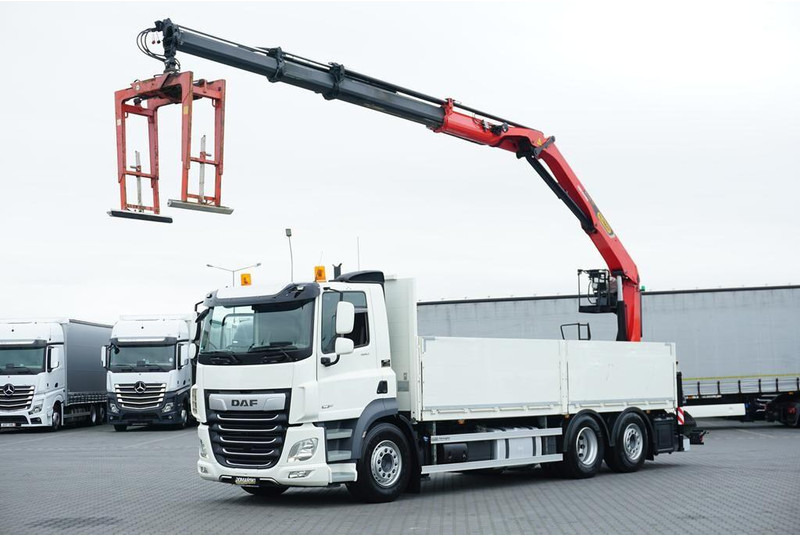 DAF CF / 480 / 6 X 2 / SKRZYNIOWY + HDS / PALFINGER PK 22 001L / OŚ - Xe tải thùng lửng/ Phẳng, Xe cẩu tự hành: hình 1 DAF CF / 480 / 6 X 2 / SKRZYNIOWY + HDS / PALFINGER PK 22 001L / OŚ - Xe tải thùng lửng/ Phẳng, Xe cẩu tự hành: hình 1