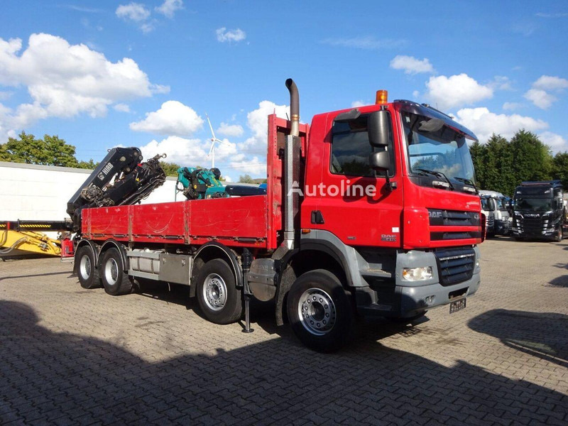 DAF CF 85.410 - Flatbed + crane - Xe tải thùng lửng/ Phẳng, Xe cẩu tự hành: hình 2 DAF CF 85.410 - Flatbed + crane - Xe tải thùng lửng/ Phẳng, Xe cẩu tự hành: hình 2