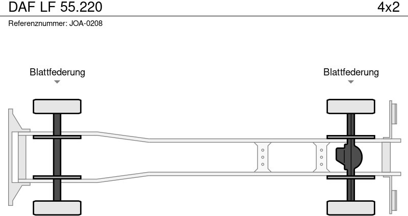 DAF LF 55.220 - Xe tải thùng lửng/ Phẳng, Xe cẩu tự hành: hình 2 DAF LF 55.220 - Xe tải thùng lửng/ Phẳng, Xe cẩu tự hành: hình 2