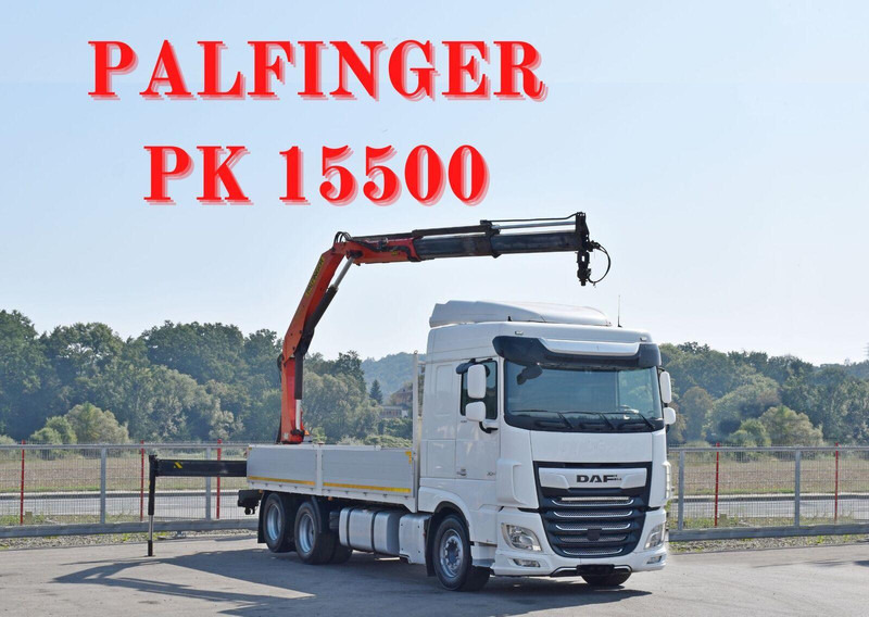 DAF XF 530 Pritsche 6,30 m + PK 15500 * TOPZUSTAND - Xe tải thùng lửng/ Phẳng, Xe cẩu tự hành: hình 1 DAF XF 530 Pritsche 6,30 m + PK 15500 * TOPZUSTAND - Xe tải thùng lửng/ Phẳng, Xe cẩu tự hành: hình 1