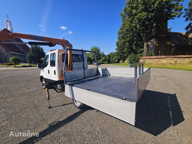 Xe tải nhỏ phẳng, Xe tải van Iveco Daily 35c-15 Doka flatbed + crane Effer: hình 16