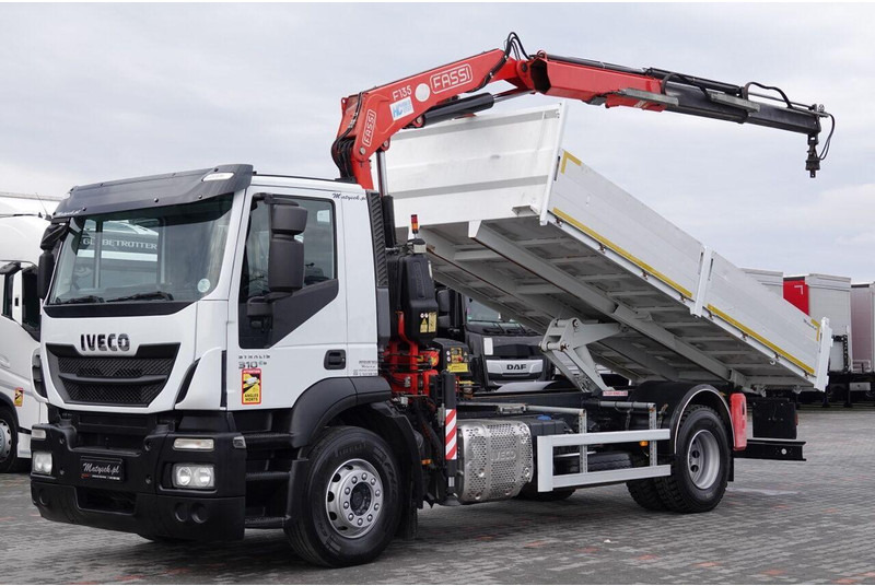 Iveco STRALIS / 310 / 4x2 /WYWROTKA - 5,3 M / HDS FASSI 135 - 8 M / E - Xe ben: hình 1 Iveco STRALIS / 310 / 4x2 /WYWROTKA - 5,3 M / HDS FASSI 135 - 8 M / E - Xe ben: hình 1