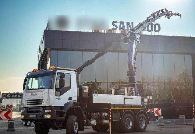 Iveco TRAKKER 450 6x6 PM41S FLY JIB Crane Kipper - Xe tải thùng lửng/ Phẳng, Xe cẩu tự hành: hình 1 Iveco TRAKKER 450 6x6 PM41S FLY JIB Crane Kipper - Xe tải thùng lửng/ Phẳng, Xe cẩu tự hành: hình 1