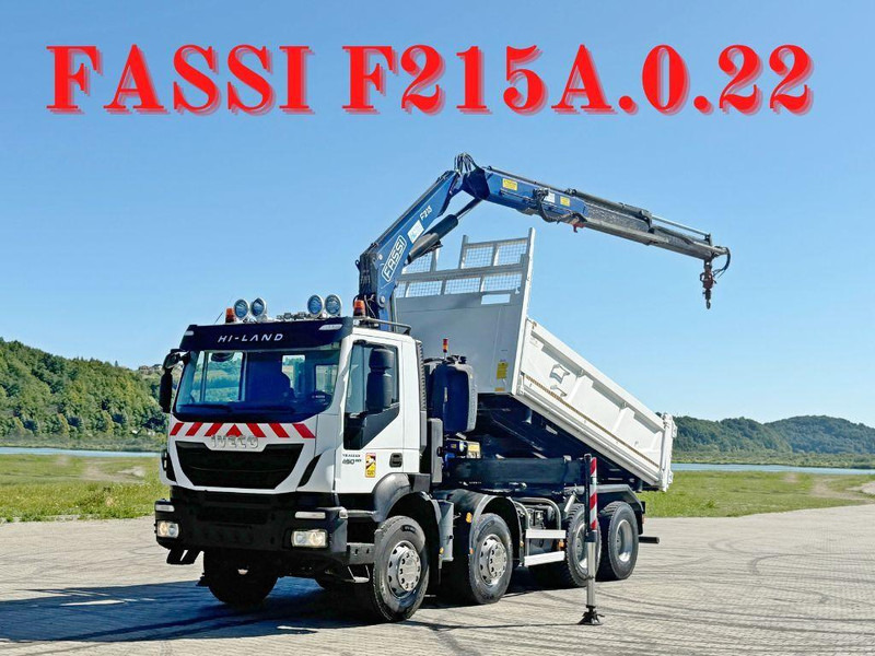 Iveco TRAKKER 450 * FASSI F215A.0.22 + FUNK / 8x4 *TOP - Xe ben, Xe cẩu tự hành: hình 1 Iveco TRAKKER 450 * FASSI F215A.0.22 + FUNK / 8x4 *TOP - Xe ben, Xe cẩu tự hành: hình 1