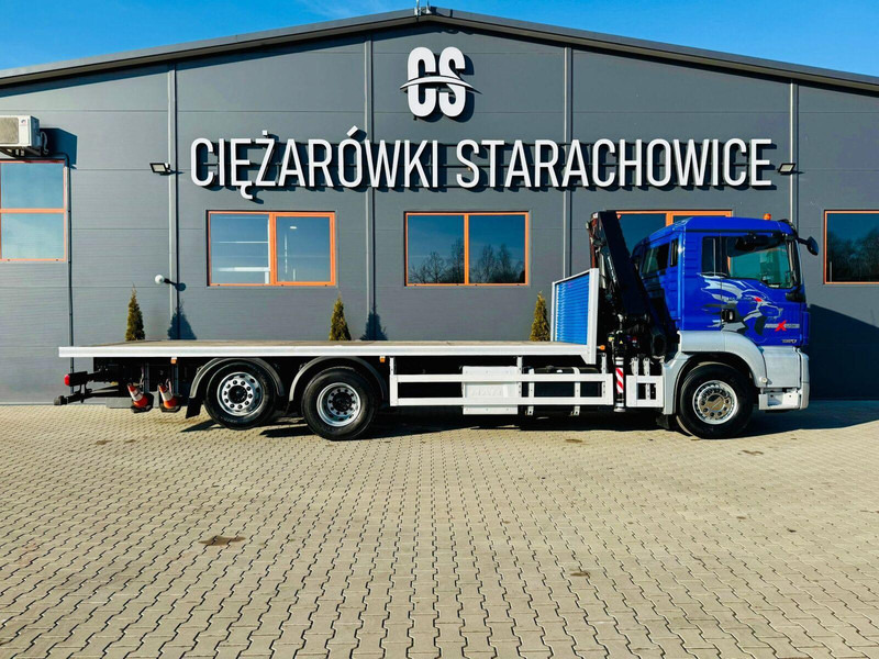 MAN MAN TGS 26.360 // E6 // 6x2 // platforma laweta 7,2m z HDs HMF 1 - Xe tải thùng lửng/ Phẳng, Xe cẩu tự hành: hình 5 MAN MAN TGS 26.360 // E6 // 6x2 // platforma laweta 7,2m z HDs HMF 1 - Xe tải thùng lửng/ Phẳng, Xe cẩu tự hành: hình 5