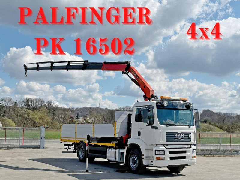MAN TGA 18.440* PK 16502 + FUNK * 4x4 * TOP - Xe tải thùng lửng/ Phẳng, Xe cẩu tự hành: hình 1 MAN TGA 18.440* PK 16502 + FUNK * 4x4 * TOP - Xe tải thùng lửng/ Phẳng, Xe cẩu tự hành: hình 1