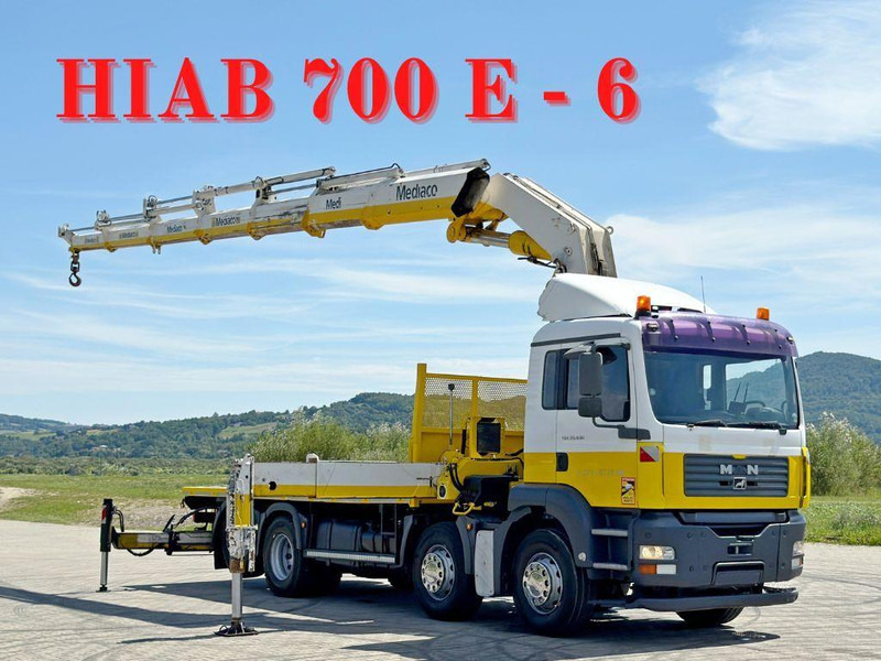 MAN TGA 35.430 * HIAB 700 E - 6 + FUNK* TOPZUSTAND - Xe tải thùng lửng/ Phẳng, Xe cẩu tự hành: hình 1 MAN TGA 35.430 * HIAB 700 E - 6 + FUNK* TOPZUSTAND - Xe tải thùng lửng/ Phẳng, Xe cẩu tự hành: hình 1