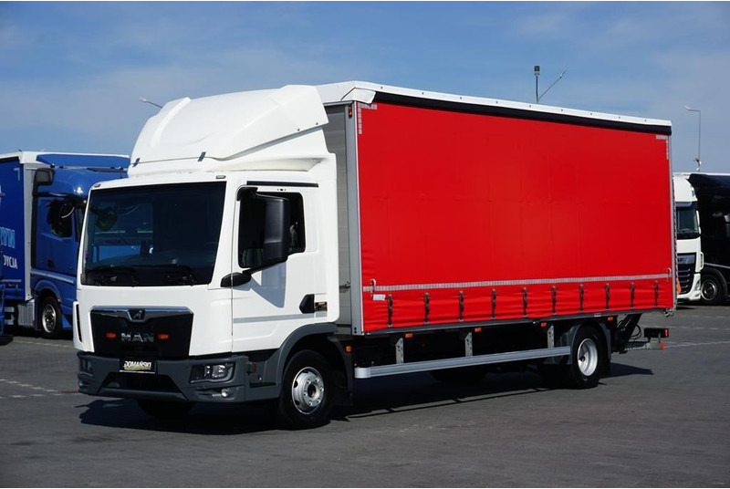 MAN TGL / 12.190 / E 6 / FIRANKA + WINDA / ŁAD. 6 525 KG / 16 PALET - Xe tải thùng mui bạt: hình 1 MAN TGL / 12.190 / E 6 / FIRANKA + WINDA / ŁAD. 6 525 KG / 16 PALET - Xe tải thùng mui bạt: hình 1