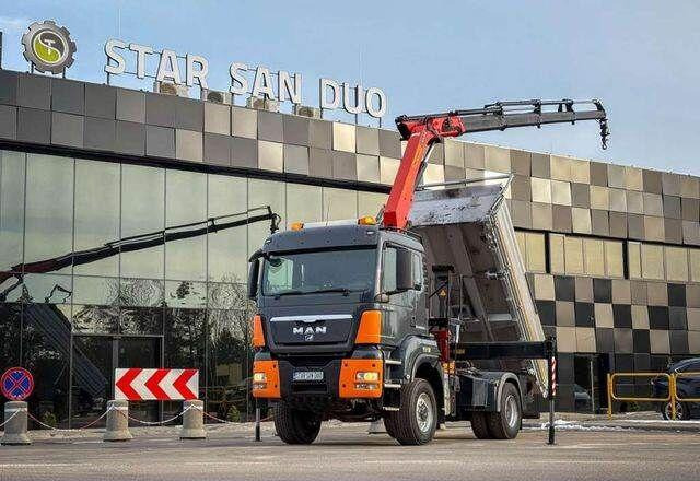 MAN TGS 18.480 PALFINGER PK 16502 HDS Crane,Kipper - Xe ben, Xe cẩu tự hành: hình 1 MAN TGS 18.480 PALFINGER PK 16502 HDS Crane,Kipper - Xe ben, Xe cẩu tự hành: hình 1