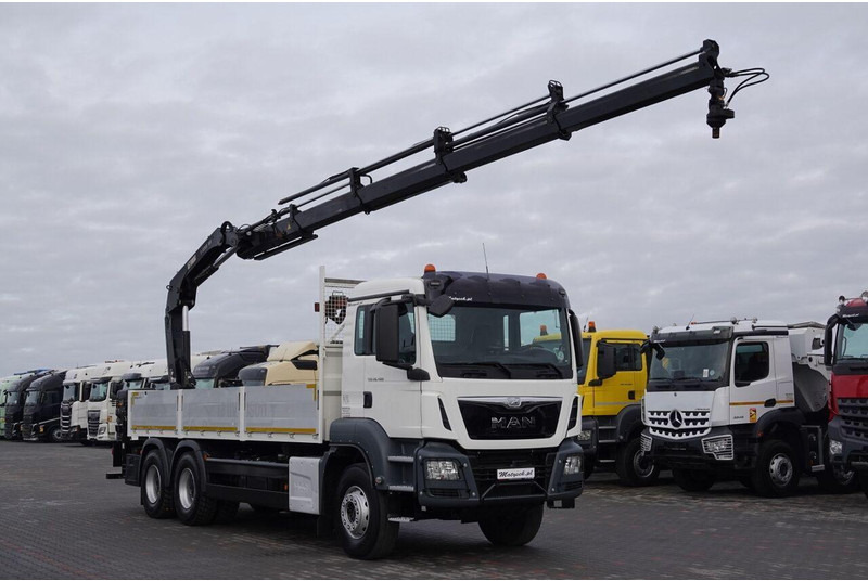 MAN TGS 26.400 / 6x4 / SKRZYNIOWY - 6,5M / HDS HIAB 188 4xwysów 13 M - Xe tải thùng lửng/ Phẳng, Xe cẩu tự hành: hình 4 MAN TGS 26.400 / 6x4 / SKRZYNIOWY - 6,5M / HDS HIAB 188 4xwysów 13 M - Xe tải thùng lửng/ Phẳng, Xe cẩu tự hành: hình 4