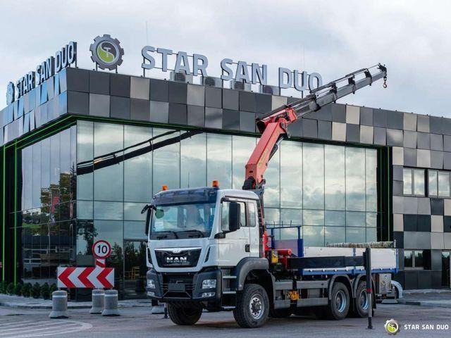MAN TGS 26.400 6x6 PALFINGER PK 33002 EH Crane Kran - Xe tải thùng lửng/ Phẳng, Xe cẩu tự hành: hình 2 MAN TGS 26.400 6x6 PALFINGER PK 33002 EH Crane Kran - Xe tải thùng lửng/ Phẳng, Xe cẩu tự hành: hình 2