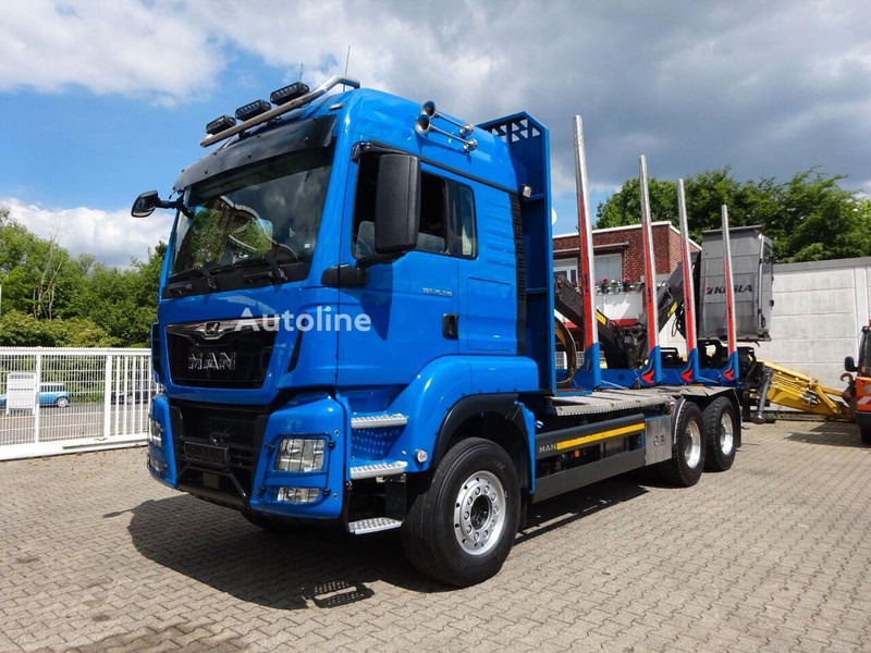 MAN TGS 26.510 - Timber truck+crane - Xe chở gỗ, Xe cẩu tự hành: hình 2 MAN TGS 26.510 - Timber truck+crane - Xe chở gỗ, Xe cẩu tự hành: hình 2