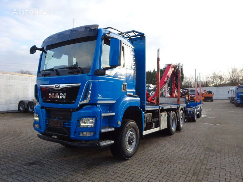 MAN TGS 28.500 6x4 Log truck + Crane Epsilon + Trailer - Xe chở gỗ, Xe cẩu tự hành: hình 1 MAN TGS 28.500 6x4 Log truck + Crane Epsilon + Trailer - Xe chở gỗ, Xe cẩu tự hành: hình 1