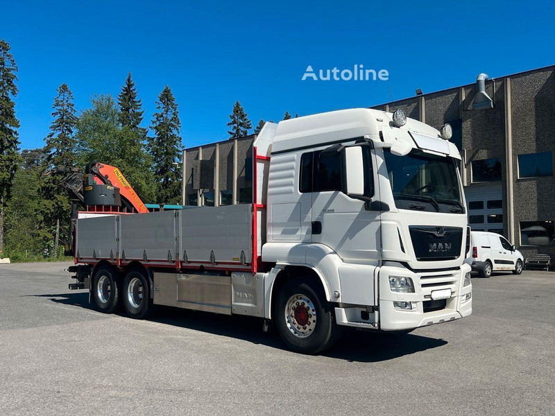 MAN TGS 33.500 - Flatbed+crane 6x4 - Xe tải thùng lửng/ Phẳng, Xe cẩu tự hành: hình 2 MAN TGS 33.500 - Flatbed+crane 6x4 - Xe tải thùng lửng/ Phẳng, Xe cẩu tự hành: hình 2