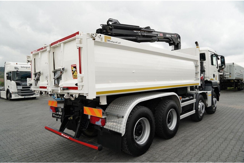 Xe ben, Xe cẩu tự hành MAN TGS 35.420 / 8x4 / WYWROTKA 2 STRONNA / HYDROBURTA / BORDMATIC: hình 15