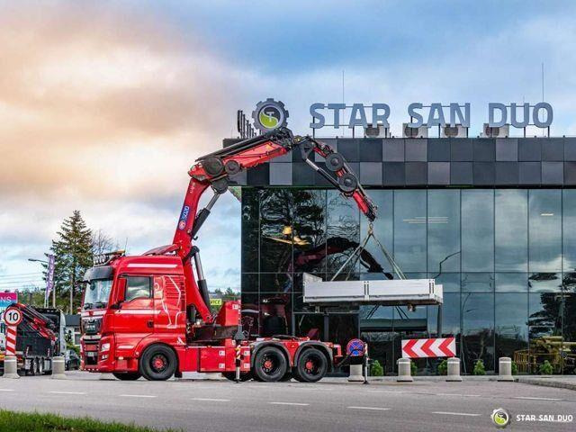 MAN TGX 28.500 6x2 HMF 5020K-RC Fly Jib Crane - Xe tải thùng lửng/ Phẳng, Xe cẩu tự hành: hình 1 MAN TGX 28.500 6x2 HMF 5020K-RC Fly Jib Crane - Xe tải thùng lửng/ Phẳng, Xe cẩu tự hành: hình 1