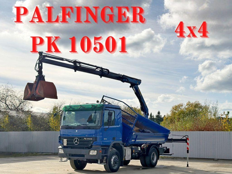 Mercedes-Benz ACTROS 1841 * PK 10501 + FUNK * TOP * 4x4 - Xe ben, Xe cẩu tự hành: hình 1 Mercedes-Benz ACTROS 1841 * PK 10501 + FUNK * TOP * 4x4 - Xe ben, Xe cẩu tự hành: hình 1