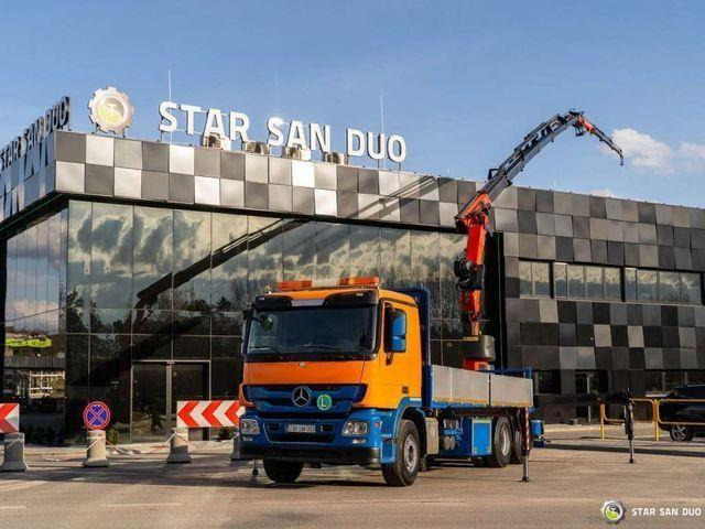 Mercedes-Benz ACTROS 2541 6x2 Palfinger PK 34002 Crane Winch - Xe tải thùng lửng/ Phẳng, Xe cẩu tự hành: hình 1 Mercedes-Benz ACTROS 2541 6x2 Palfinger PK 34002 Crane Winch - Xe tải thùng lửng/ Phẳng, Xe cẩu tự hành: hình 1