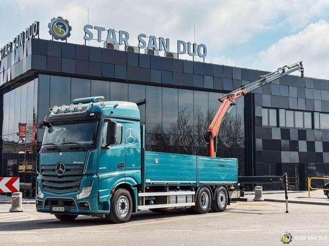 Mercedes-Benz ACTROS 2545 6x2 Palfinger PK 16001 HDS Crane - Xe tải thùng lửng/ Phẳng, Xe cẩu tự hành: hình 1 Mercedes-Benz ACTROS 2545 6x2 Palfinger PK 16001 HDS Crane - Xe tải thùng lửng/ Phẳng, Xe cẩu tự hành: hình 1