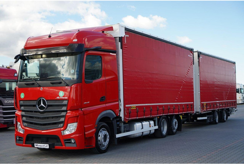 Mercedes-Benz ACTROS 2545 / ZESTAW TANDEM 120 M3 / PRZEJAZDOWY / 6x2 / OŚ POD - Xe tải thùng mui bạt: hình 2 Mercedes-Benz ACTROS 2545 / ZESTAW TANDEM 120 M3 / PRZEJAZDOWY / 6x2 / OŚ POD - Xe tải thùng mui bạt: hình 2