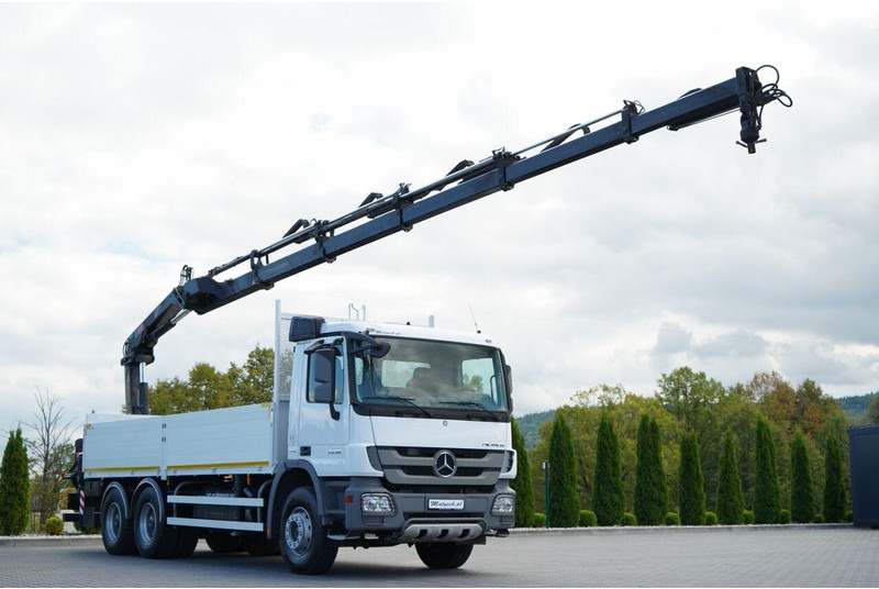 Mercedes-Benz ACTROS 2636 / 6x4 / SKRZYNIOWY 6,5 M + HDS HIAB / MOCNA PODŁOGA - Xe tải thùng lửng/ Phẳng, Xe cẩu tự hành: hình 1 Mercedes-Benz ACTROS 2636 / 6x4 / SKRZYNIOWY 6,5 M + HDS HIAB / MOCNA PODŁOGA - Xe tải thùng lửng/ Phẳng, Xe cẩu tự hành: hình 1
