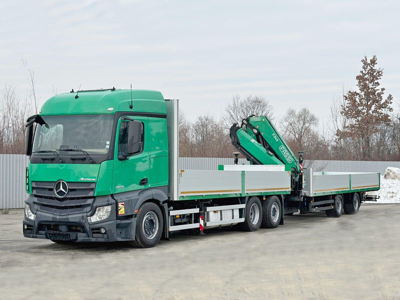 Mercedes-Benz ACTROS 2645 * FASSI F345.24 + FUNK + Anhänger - Xe tải thùng lửng/ Phẳng, Xe cẩu tự hành: hình 4 Mercedes-Benz ACTROS 2645 * FASSI F345.24 + FUNK + Anhänger - Xe tải thùng lửng/ Phẳng, Xe cẩu tự hành: hình 4