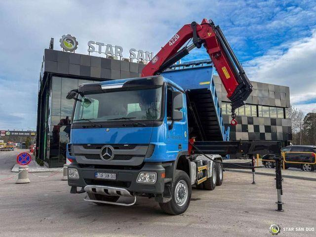 Mercedes-Benz ACTROS 3341 6x6 HMF 4220 K4 CRANE KIPPER - Xe ben, Xe cẩu tự hành: hình 2 Mercedes-Benz ACTROS 3341 6x6 HMF 4220 K4 CRANE KIPPER - Xe ben, Xe cẩu tự hành: hình 2