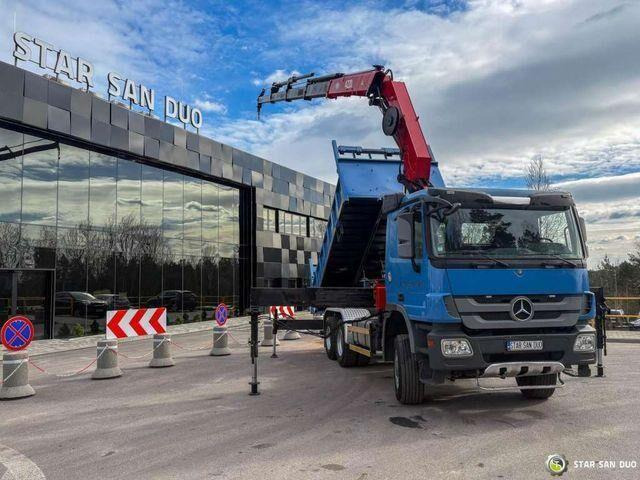 Xe ben, Xe cẩu tự hành Mercedes-Benz ACTROS 3341 6x6 HMF 4220 K4 CRANE KIPPER: hình 13
