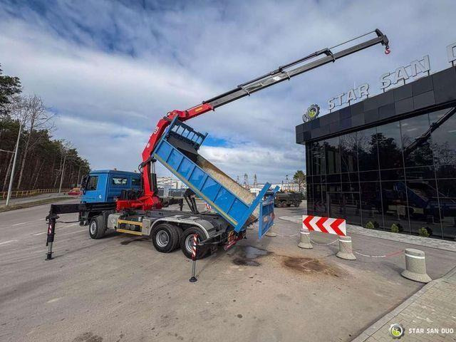 Xe ben, Xe cẩu tự hành Mercedes-Benz ACTROS 3341 6x6 HMF 4220 K4 CRANE KIPPER: hình 16