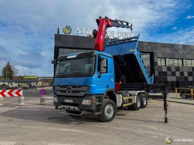 Mercedes-Benz ACTROS 3341 6x6 HMF 4220 K4 CRANE KIPPER - Xe ben, Xe cẩu tự hành: hình 5 Mercedes-Benz ACTROS 3341 6x6 HMF 4220 K4 CRANE KIPPER - Xe ben, Xe cẩu tự hành: hình 5