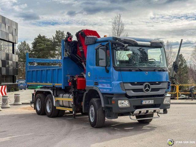 Xe ben, Xe cẩu tự hành Mercedes-Benz ACTROS 3341 6x6 HMF 4220 K4 CRANE KIPPER: hình 9
